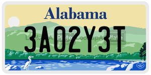 3A02Y3T  license plate in AL