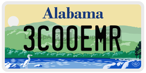 3C00EMR  license plate in AL