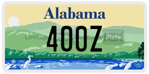 400Z  license plate in AL