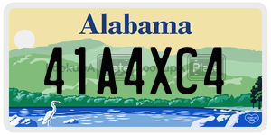 41A4XC4  license plate in AL