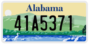 41A5371  license plate in AL