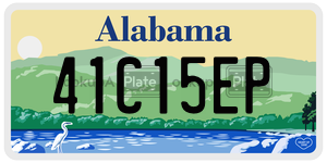 41C15EP  license plate in AL