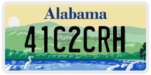41C2CRH  license plate in AL