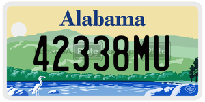 42338MU  license plate in AL