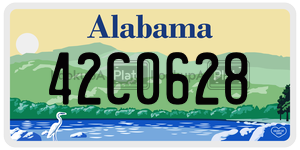 42C0628 license plate in Alabama
