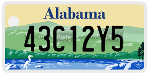 43C12Y5  license plate in AL
