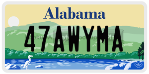 47AWYMA  license plate in AL
