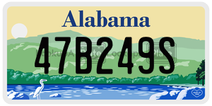 47B249S  license plate in AL