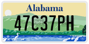 47C37PH  license plate in AL