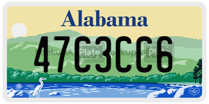 47C3CC6  license plate in AL