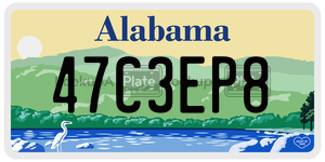 47C3EP8  license plate in AL