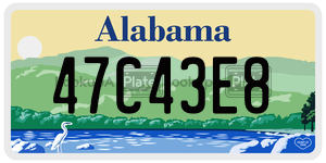 47C43E8  license plate in AL