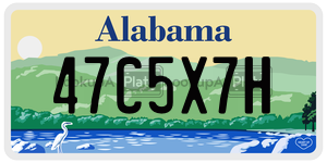 47C5X7H  license plate in AL