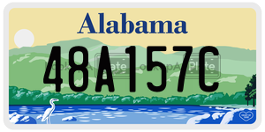 48A157C  license plate in AL