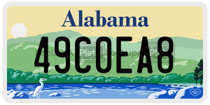 49C0EA8  license plate in AL