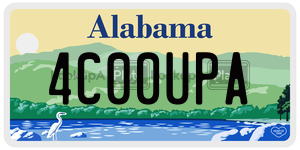 4C00UPA  license plate in AL