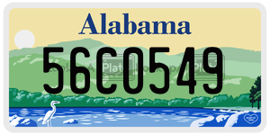 56C0549  license plate in AL