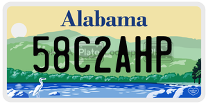58C2AHP  license plate in AL