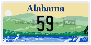 59  license plate in AL