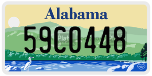 59C0448  license plate in AL