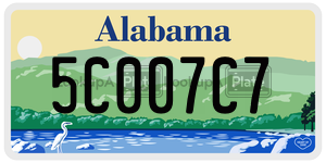 5C007C7  license plate in AL