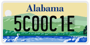 5C00C1E  license plate in AL