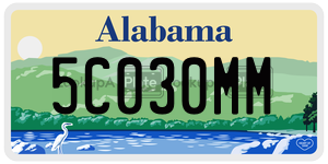 5C030MM  license plate in AL