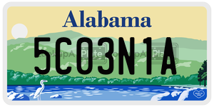 5C03N1A  license plate in AL
