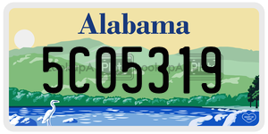 5C05319  license plate in AL