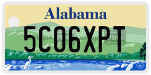 5C06XPT  license plate in AL
