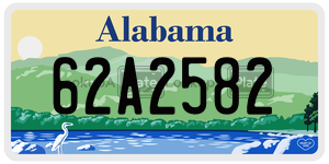 62A2582  license plate in AL