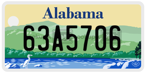 63A5706  license plate in AL