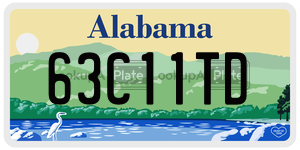 63C11TD  license plate in AL
