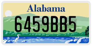 6459BB5 license plate in Alabama