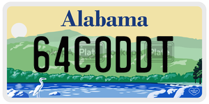 64C0DDT  license plate in AL