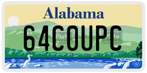 64C0UPC  license plate in AL