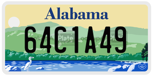 64C1A49  license plate in AL