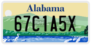 67C1A5X  license plate in AL