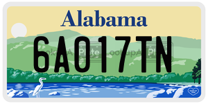 6A017TN license plate in Alabama