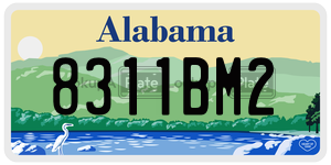 8311BM2  license plate in AL