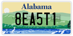 8EA5T1  license plate in AL