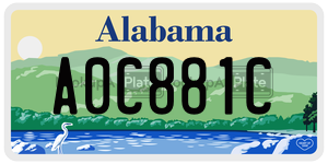 A0C881C  license plate in AL