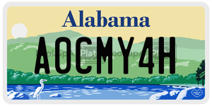 A0CMY4H  license plate in AL