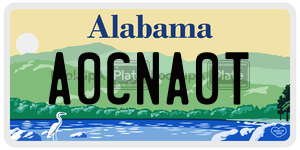 A0CNA0T  license plate in AL