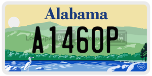 A1460P  license plate in AL