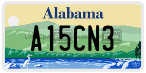 A15CN3  license plate in AL