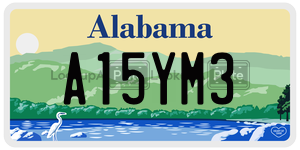 A15YM3  license plate in AL