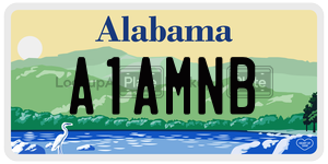 A1AMNB  license plate in AL