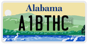 A1BTHC  license plate in AL