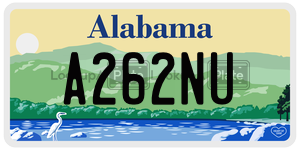 A262NU license plate in Alabama